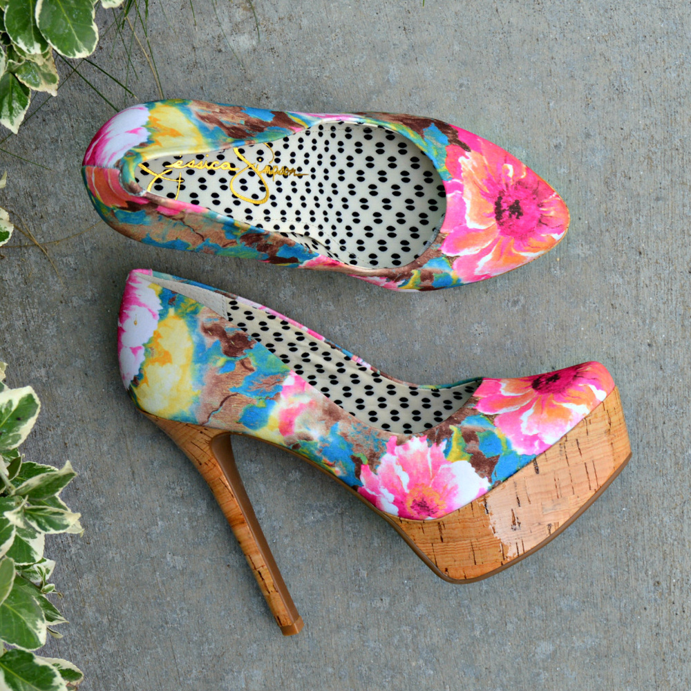 ☆HP☆ ♡ Jessica Simpson ♡ Waleo heels in multi - Picture 7 of 8